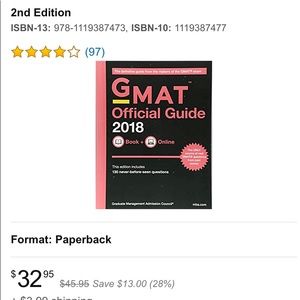 3/25🌼🌼GMAT Official Guide 2018 book and online🌼